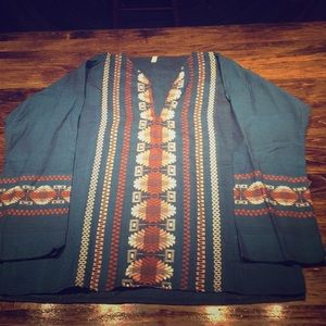Mens XL Hippie Boho Dashiki Top NWOT